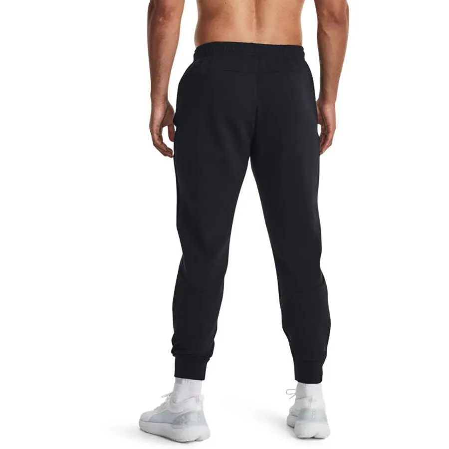 Under Armour Men's Black/Black Unstoppable Fleece Joggers sold by Merchology product image thumbnail 4