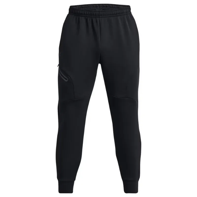Under Armour Men's Black/Black Unstoppable Fleece Joggers made by Under Armour