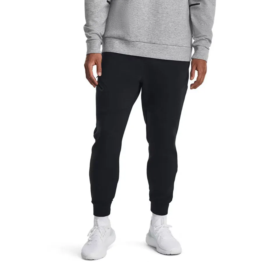 Under Armour Men's Black/Black Unstoppable Fleece Joggers sold by Merchology product image thumbnail 3