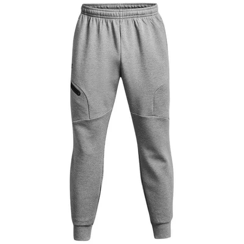 Under Armour Men's Mod Grey/Black Unstoppable Fleece Joggers made by Under Armour