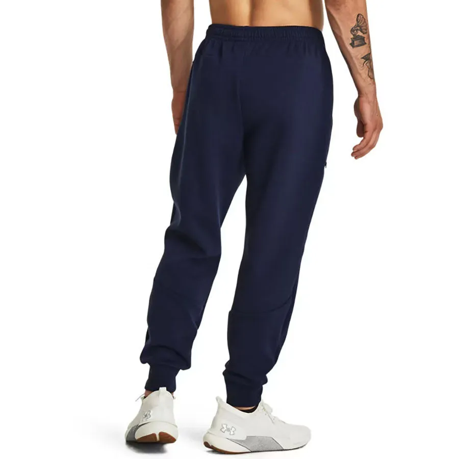 Under Armour Men's Midnight Navy/Black Unstoppable Fleece Joggers sold by Merchology product image thumbnail 4