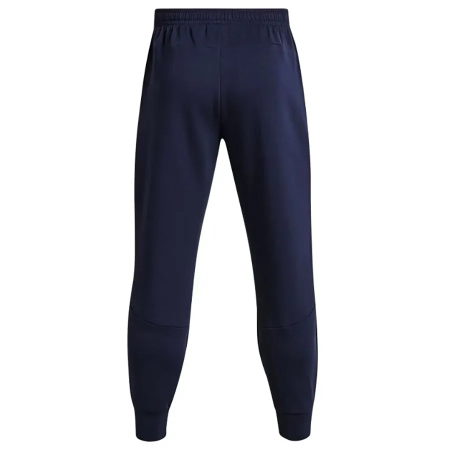 Under Armour Men's Midnight Navy/Black Unstoppable Fleece Joggers sold by Merchology product image thumbnail 2