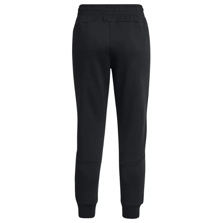Under Armour Women's Black/Black Unstoppable Fleece Joggers sold by Merchology product image thumbnail 2