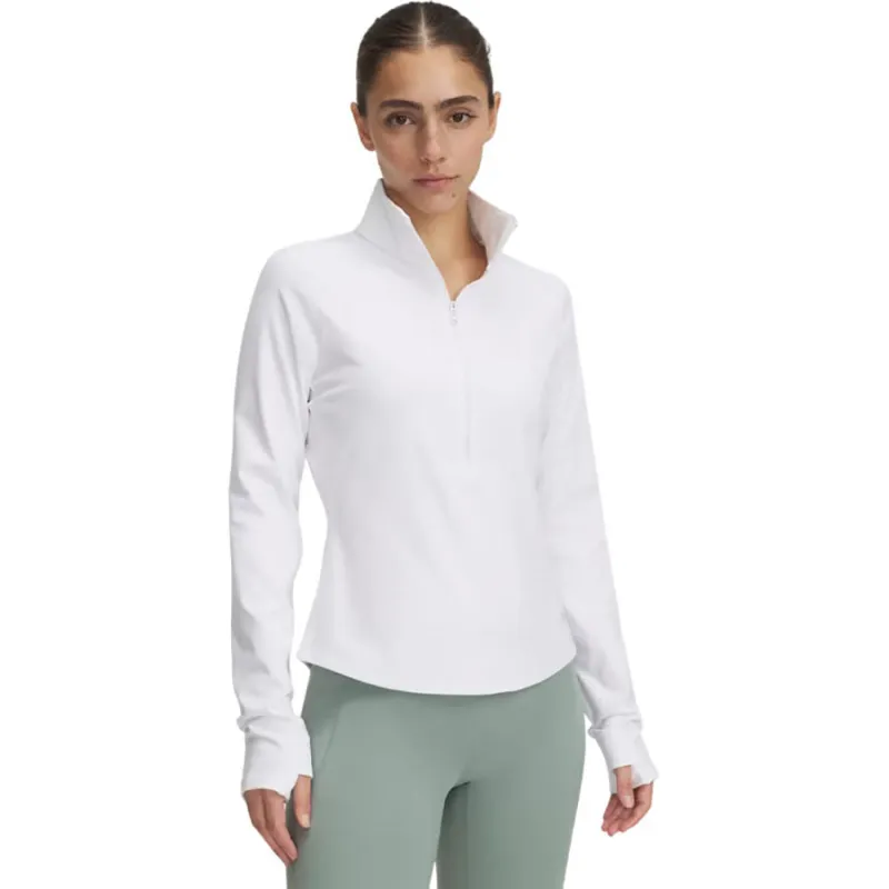 Under Armour Women's White/Halo Grey Motion 1/2 Zip sold by Merchology