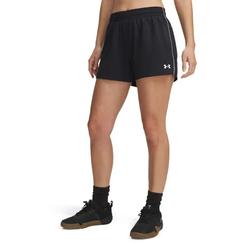 Under Armour Women's Black/White Tech Team 3" Shorts made by Under Armour