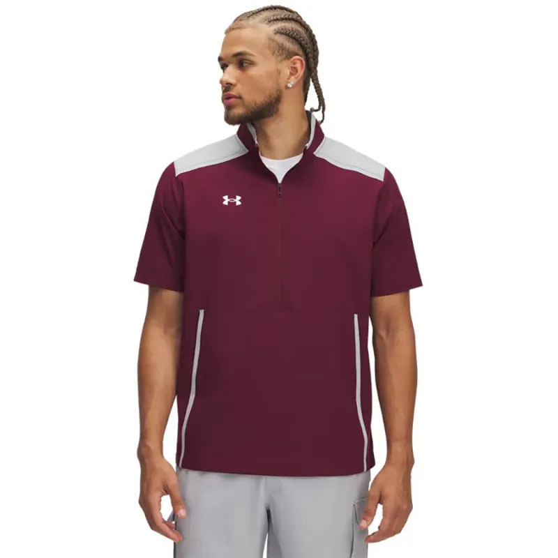 Under Armour Men's Maroon/Mod Grey/White Motivate 3.0 Short Sleeve made by Under Armour