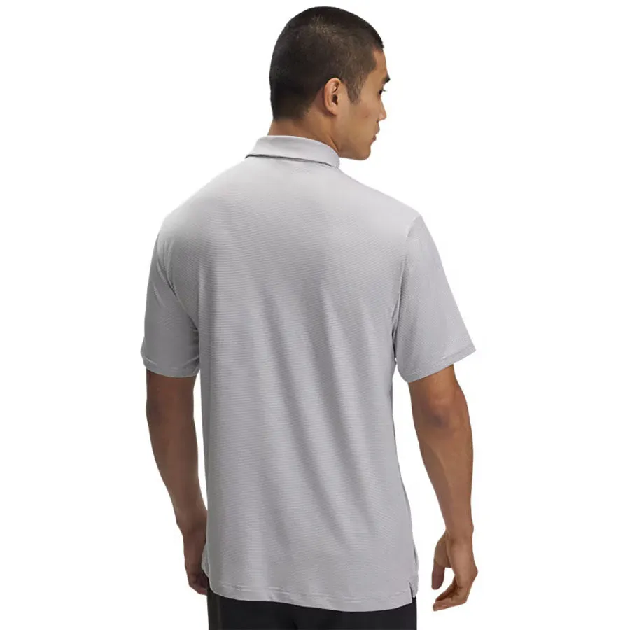 Under Armour Men's White/Black Drive Team Stripe Polo sold by Merchology product image thumbnail 2