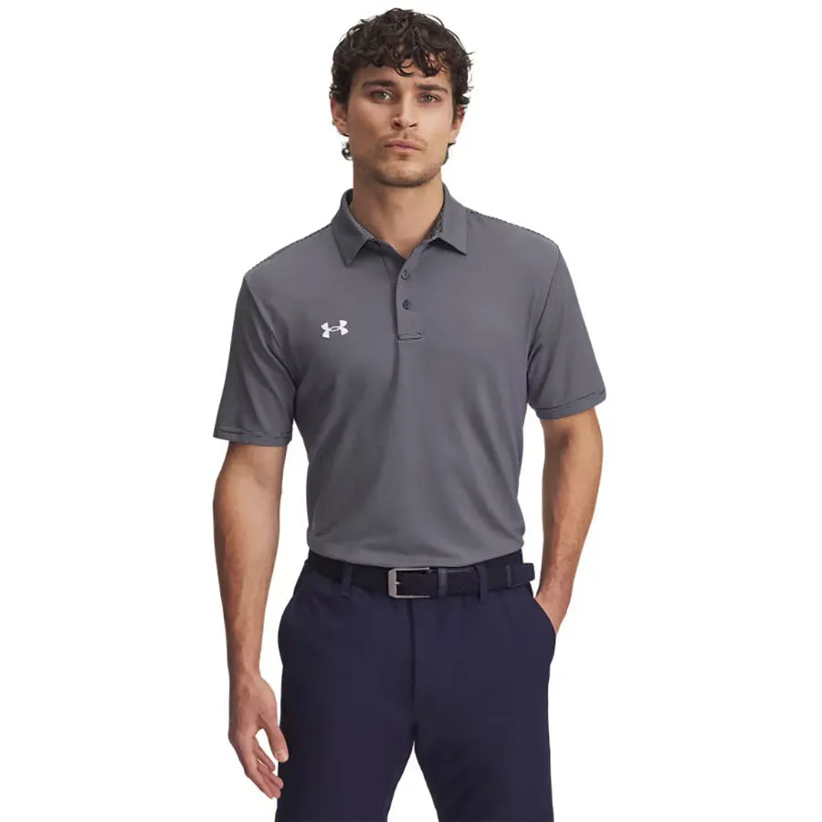Under Armour Men's Midnight Navy/White Drive Team Stripe Polo sold by Merchology