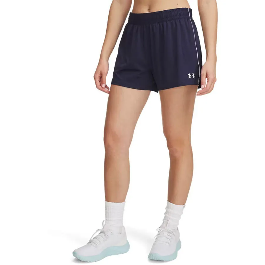 Under Armour Women's Midnight Navy/White Tech Team 3" Shorts sold by Merchology