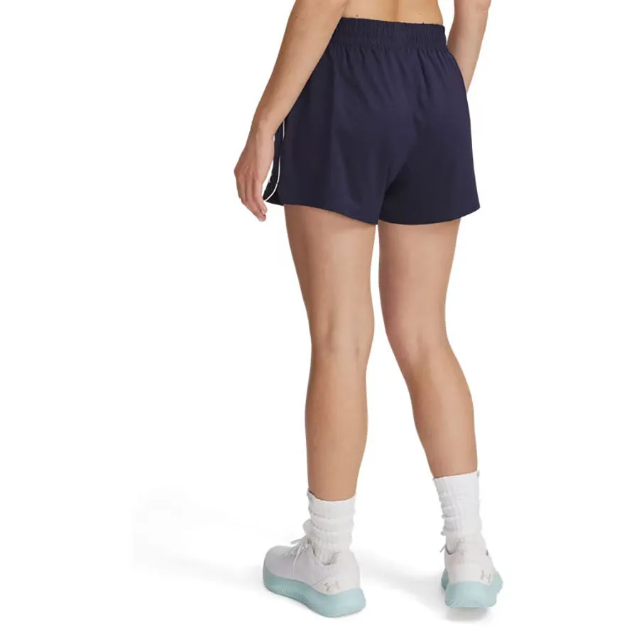 Under Armour Women's Midnight Navy/White Tech Team 3" Shorts sold by Merchology product image thumbnail 2