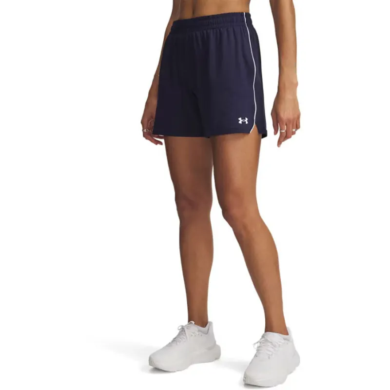 Under Armour Women's Midnight Navy/White Tech Team 5" Shorts made by Under Armour
