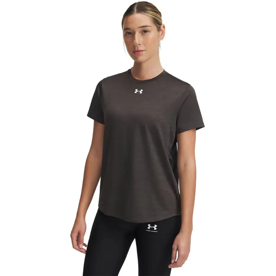 Under Armour Women's Black/White Tech Vent Team Short Sleeve sold by Merchology