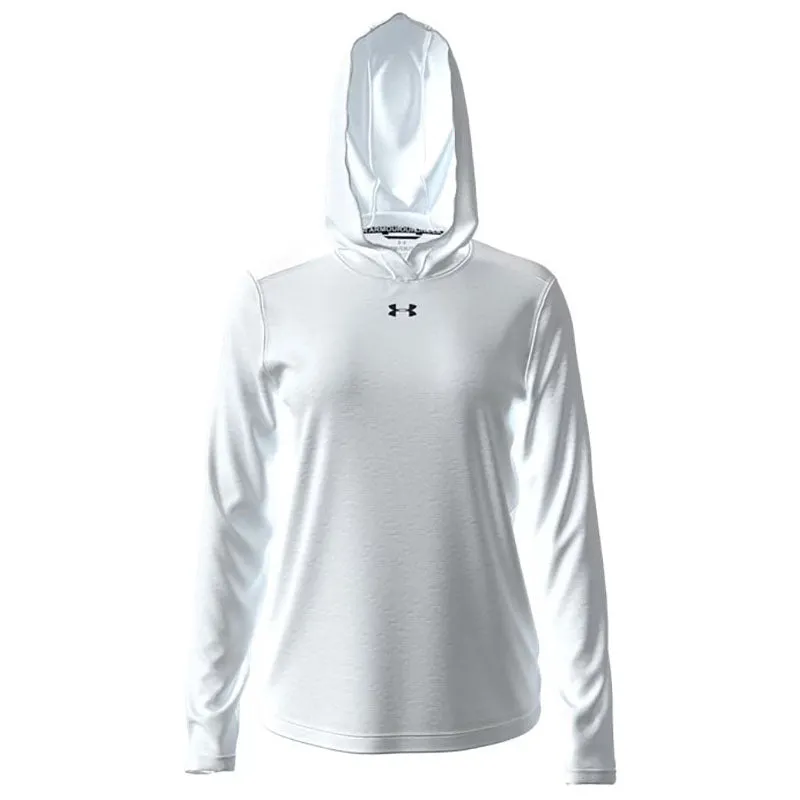 Under Armour Women's White/Black Tech Vent Team Hoodie made by Under Armour