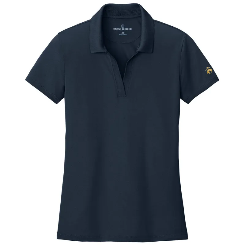 Brooks Brothers Women's Navy Blazer Mesh Pique Performance Polo made by Brooks Brothers