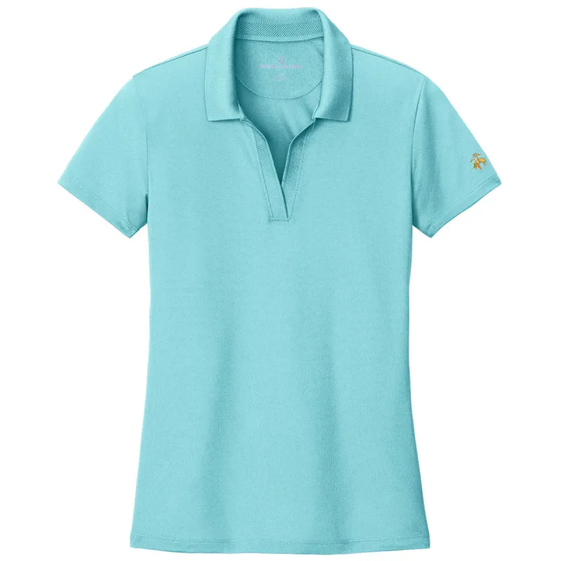 Brooks Brothers Women's Soft Mint Mesh Pique Performance Polo made by Brooks Brothers