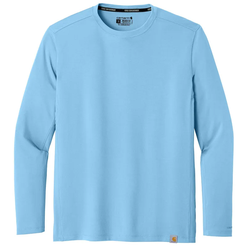 Carhartt Men's Fresh Water Blue Force Sun Defender Long Sleeve T-Shirt made by Carhartt