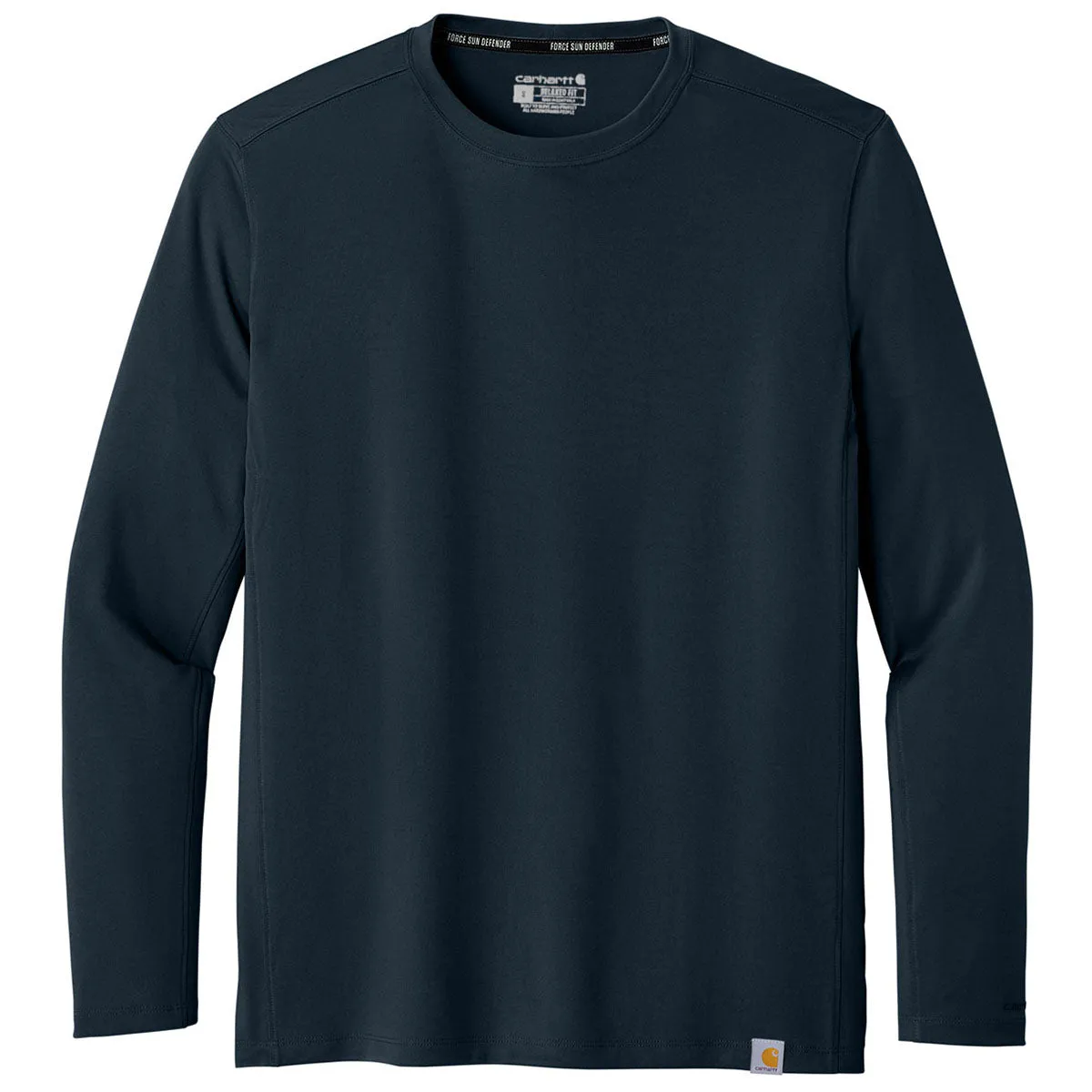 Carhartt Men's Navy Force Sun Defender Long Sleeve T-Shirt sold by Merchology