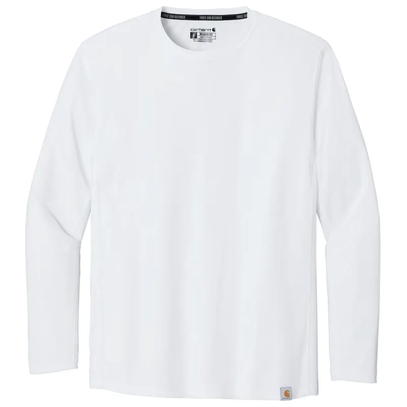 Carhartt Men's White Force Sun Defender Long Sleeve T-Shirt made by Carhartt