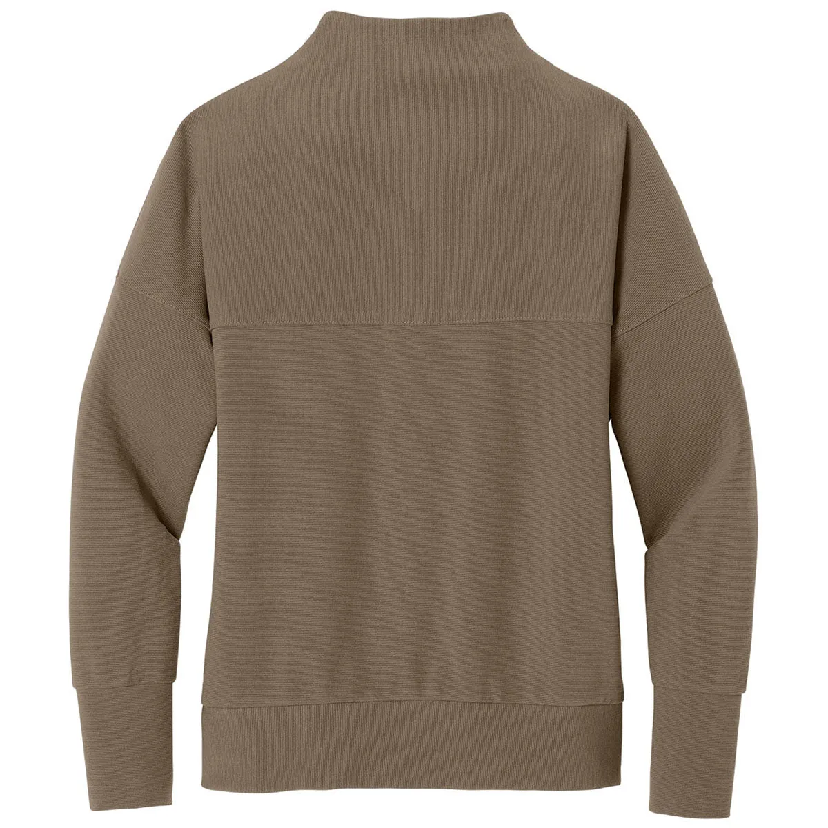 Mercer+Mettle Women's Warm Taupe Linear Texture 1/4-Zip sold by Merchology product image thumbnail 2