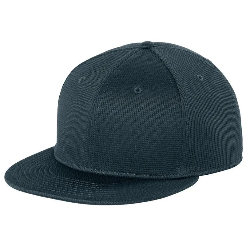 New Era Deep Navy Pivot Flat Bill Snapback Cap made by New Era