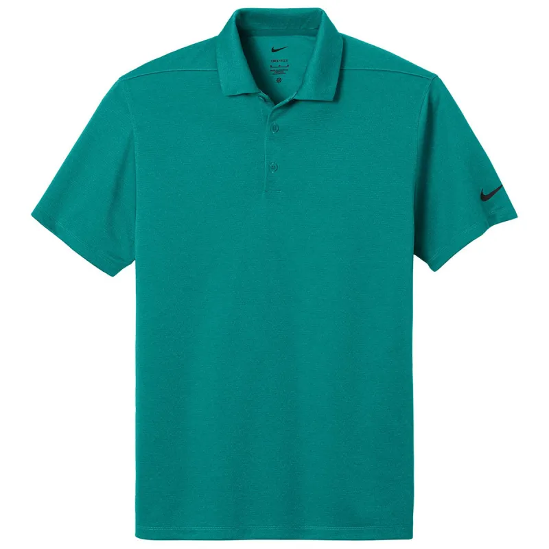 Nike Men's Bright Spruce Heather Dri-FIT Smooth Heather Polo made by Nike