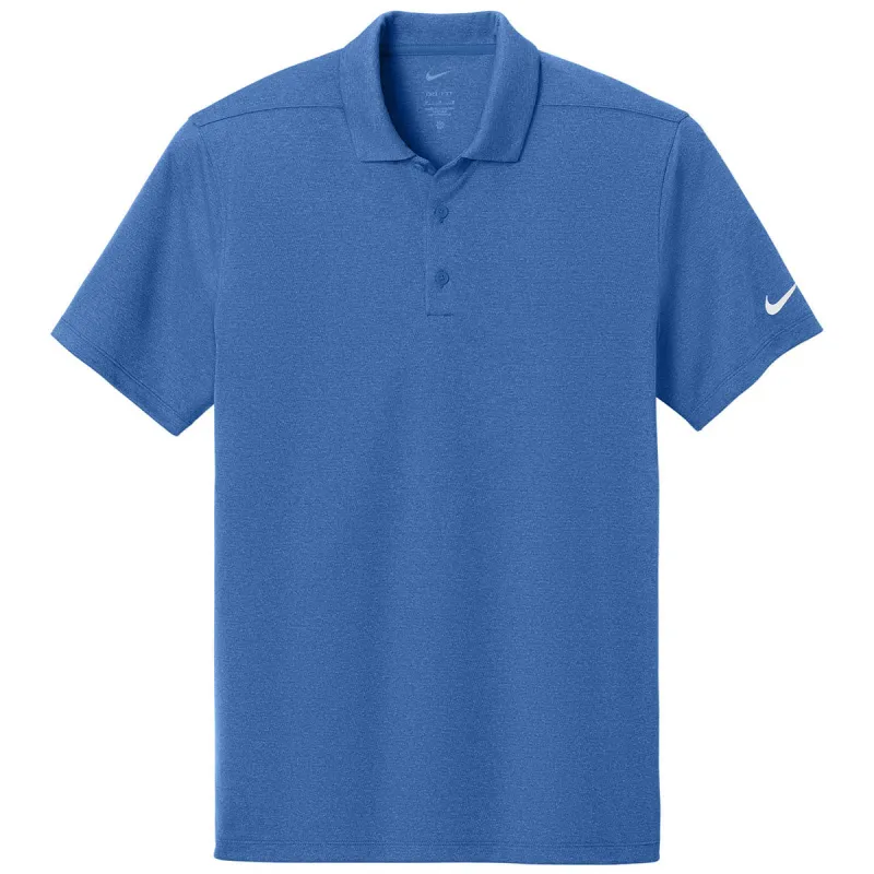 Nike Men's Game Royal Heather Dri-FIT Smooth Heather Polo made by Merchology
