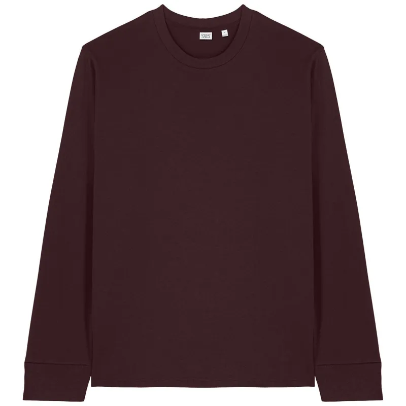 Stanley/Stella Unisex Red Brown Creator 2.0 Long Sleeve Tee made by Merchology