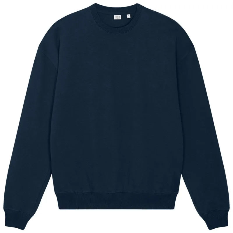 Stanley/Stella Unisex French Navy Ledger Dry Crewneck Sweatshirt made by Merchology