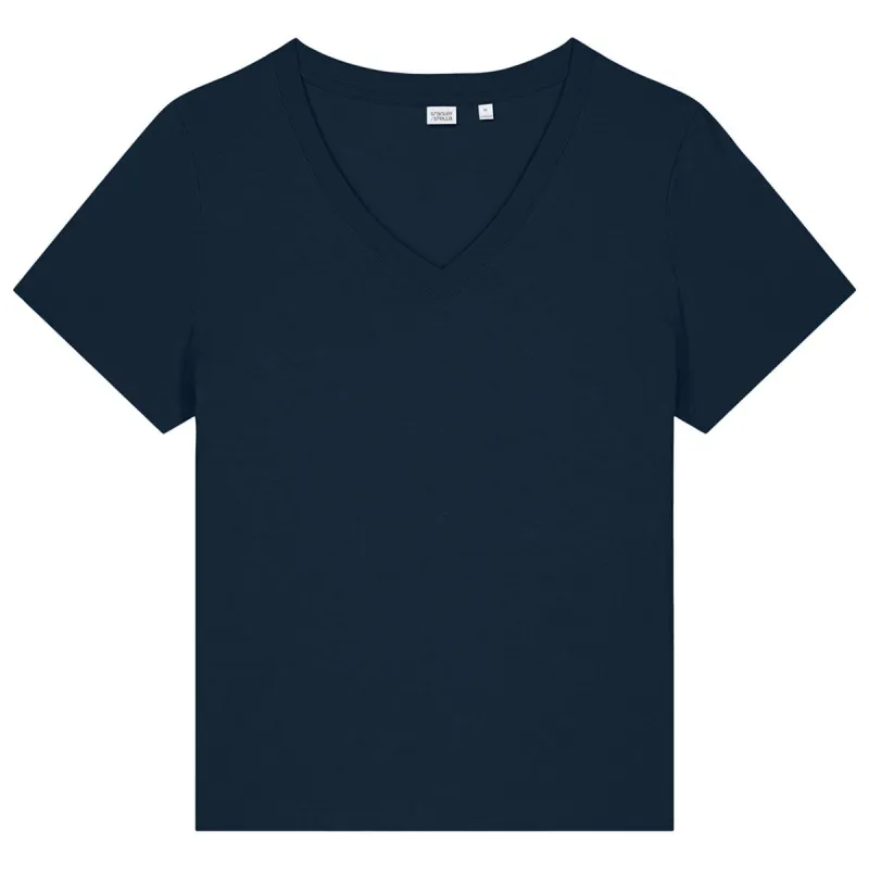 Stanley/Stella Women's French Navy Stella Isla V-Neck Tee made by Merchology