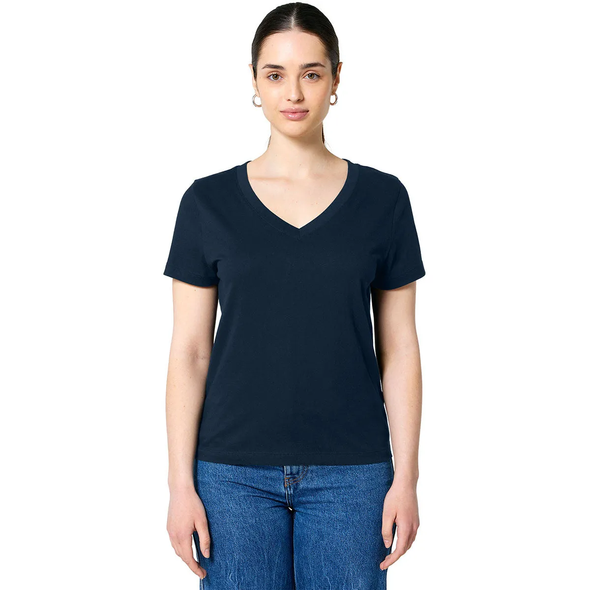 Stanley/Stella Women's French Navy Stella Isla V-Neck Tee sold by Merchology product image thumbnail 4