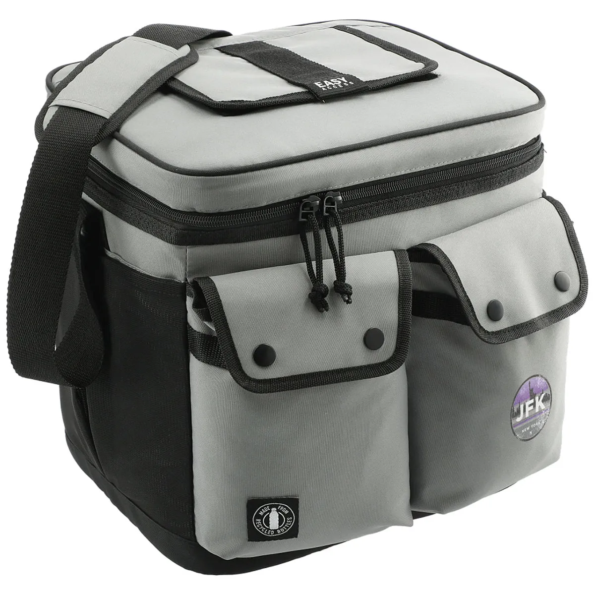 Arctic Zone Grey Repreve 24 Can Double Pocket Cooler sold by Merchology product image thumbnail 3
