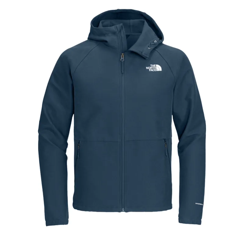 The North Face Men's Shady Blue Dark Heather Barr Lake Hooded Soft Shell Jacket made by The North Face