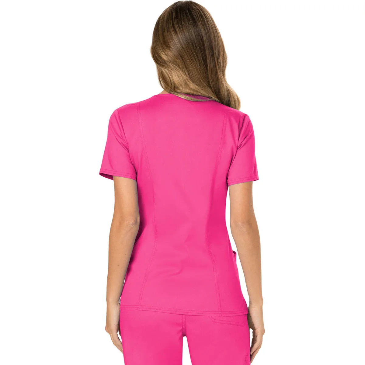 Cherokee Women's Electric Pink Revolution Mock Wrap Top sold by Merchology product image thumbnail 2