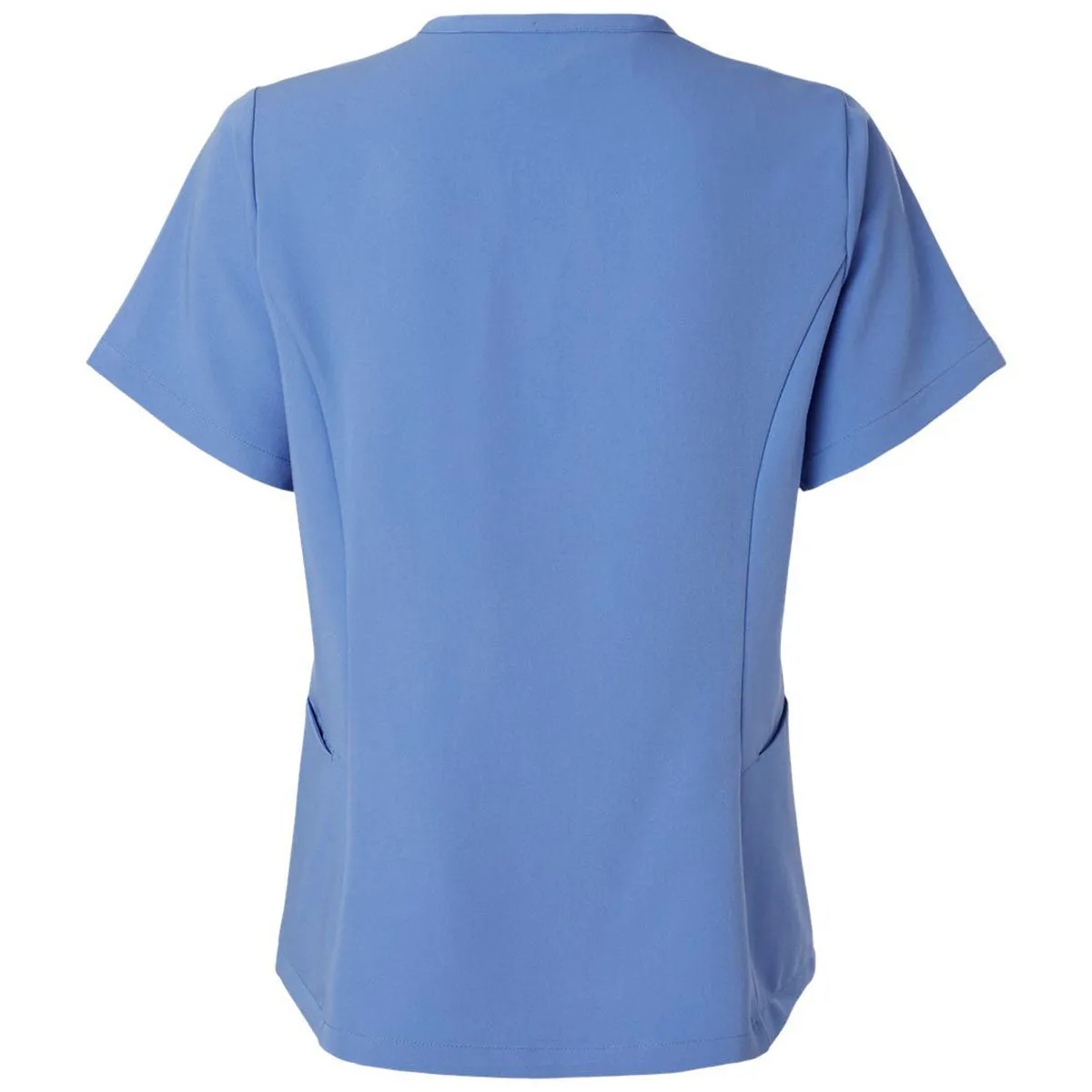 Jaanuu Women's Ceil Blue Calix Fit & Flare Scrub V-Neck Top sold by Merchology product image thumbnail 2