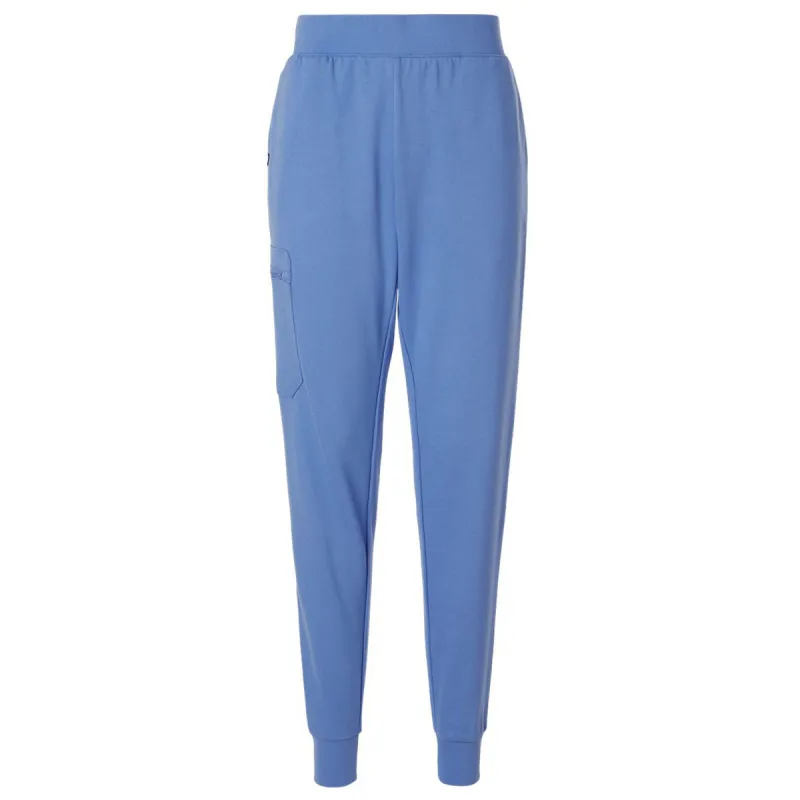 Jaanuu Women's Ceil Blue Rubi Ultrasoft Scrub Joggers made by Jaanuu