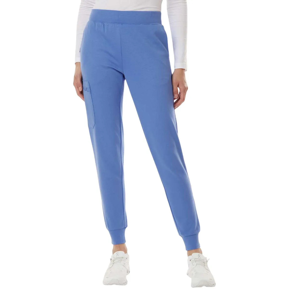 Jaanuu Women's Ceil Blue Rubi Ultrasoft Scrub Joggers sold by Merchology product image thumbnail 3