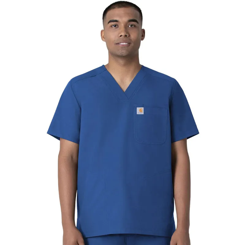 Carhartt Men's Royal Four-Pocket Modern Fit V-Neck Top made by Carhartt