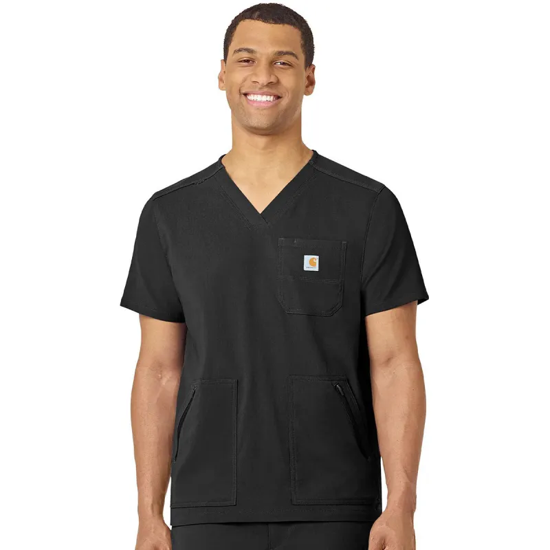 Carhartt Men's Black Modern Fit 5-Pocket V-Neck Top made by Carhartt