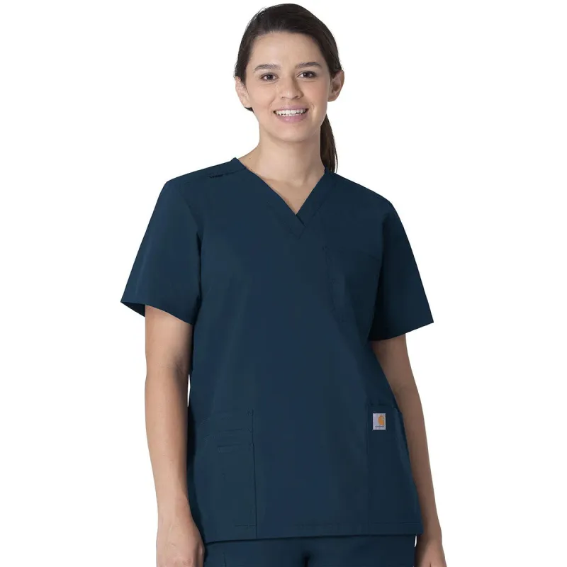 Carhartt Unisex Caribbean Seven-Pocket Modern Fit V-Neck Top made by Carhartt