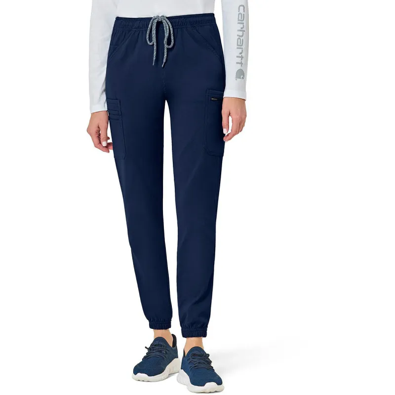 Carhartt Women's Navy Nine-Pocket Cargo Jogger Pant made by Carhartt