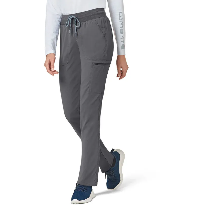 Carhartt Women's Pewter Eight-Pocket Slim Leg Pant made by Carhartt