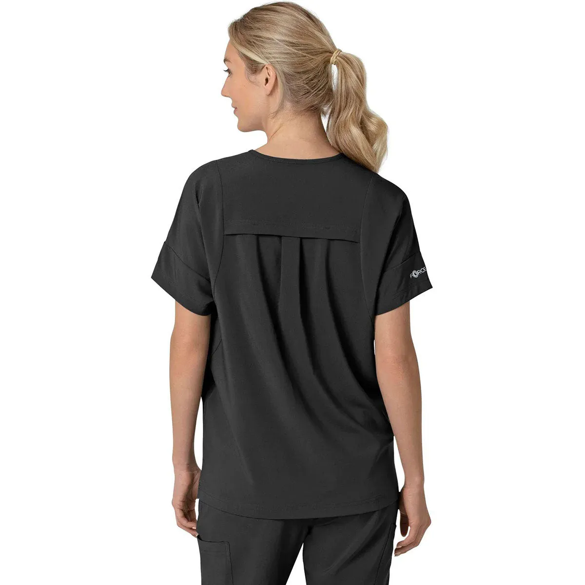 Carhartt Women's Black Four-Pocket Oversized V-Neck Top sold by Merchology product image thumbnail 2