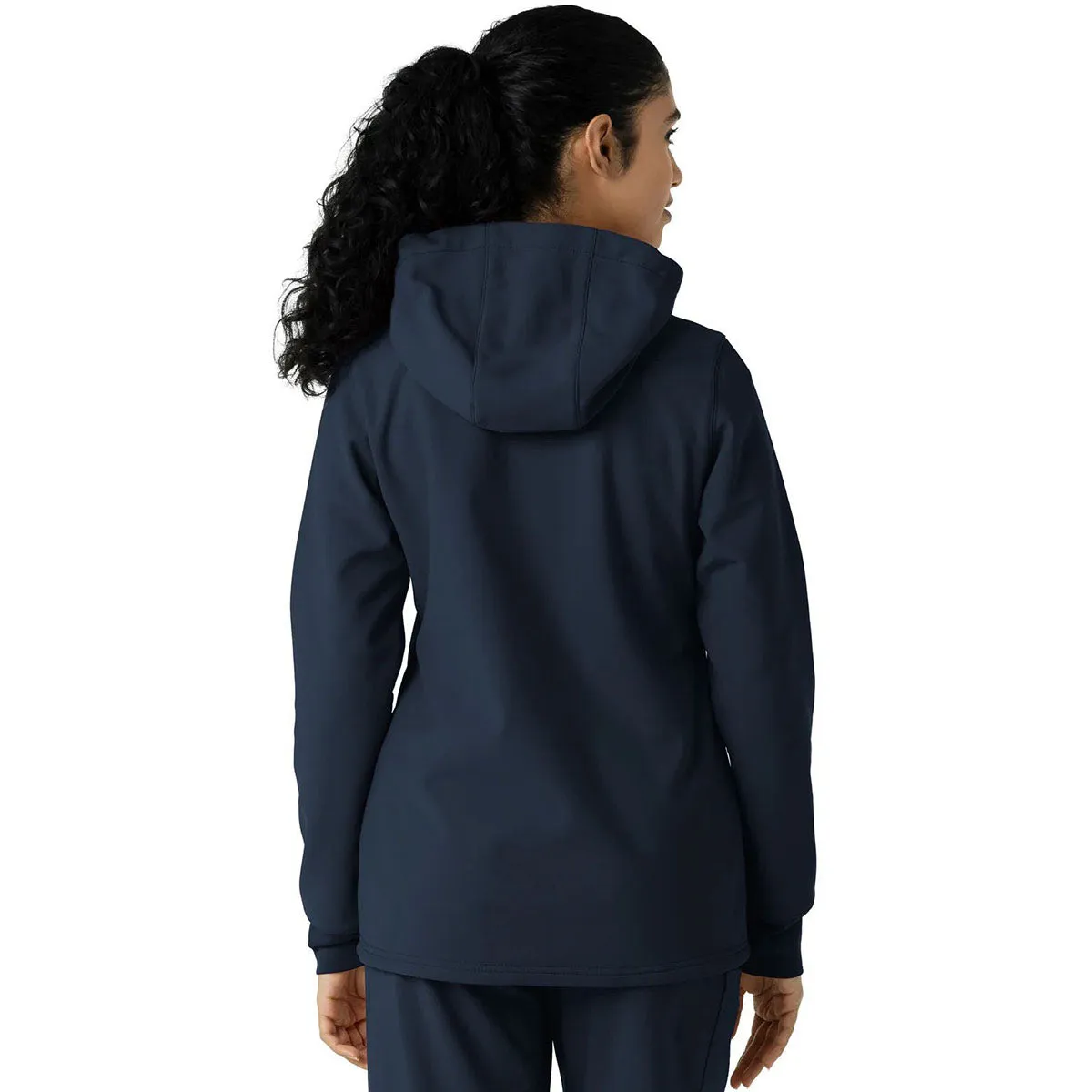 Carhartt Women's Navy Four-Pocket Bonded Fleece Hoodie sold by Merchology product image thumbnail 2