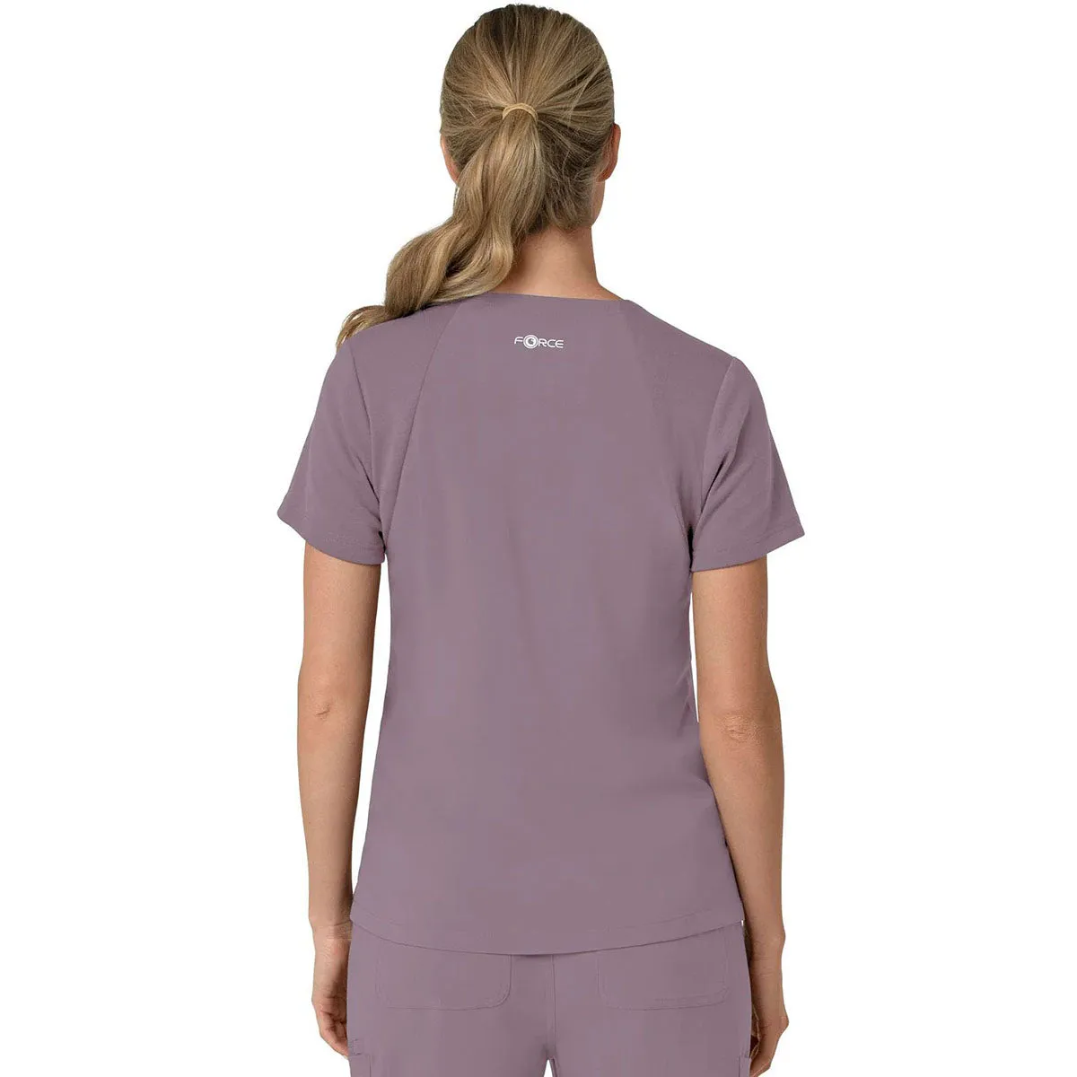 Carhartt Women's Lavender Mist Three-Pocket Flex Panel V-Neck Scrub Top sold by Merchology product image thumbnail 2