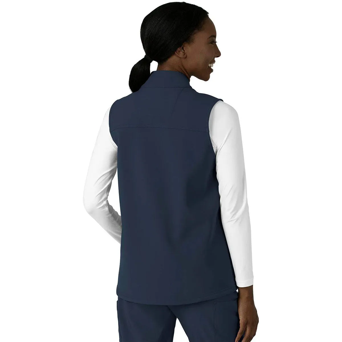 Carhartt Women's Navy Four-Pocket Bonded Fleece Vest sold by Merchology product image thumbnail 2