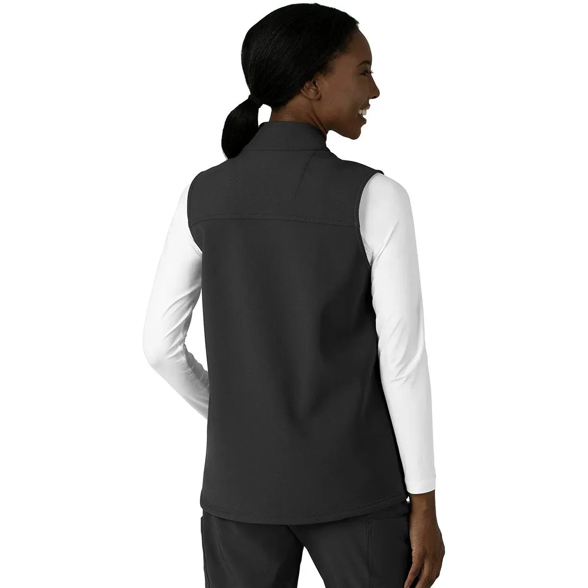 Carhartt Women's Black Four-Pocket Bonded Fleece Vest sold by Merchology product image thumbnail 2