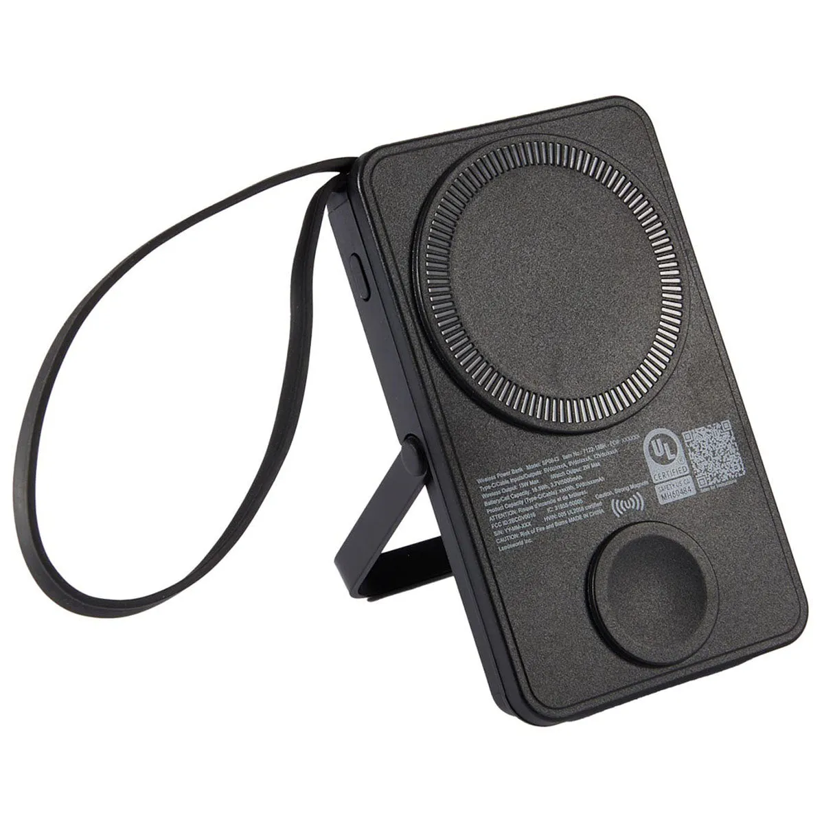 Leed's Black UL Listed MagClick Power Bank and Watch Charger sold by Merchology product image thumbnail 3