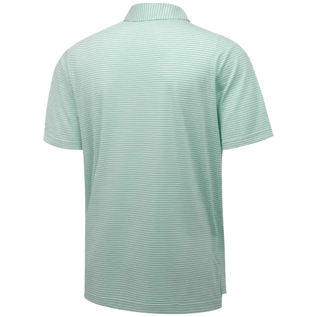 Levelwear Men's Beach Glass/White Encore Polo sold by Merchology product image thumbnail 2