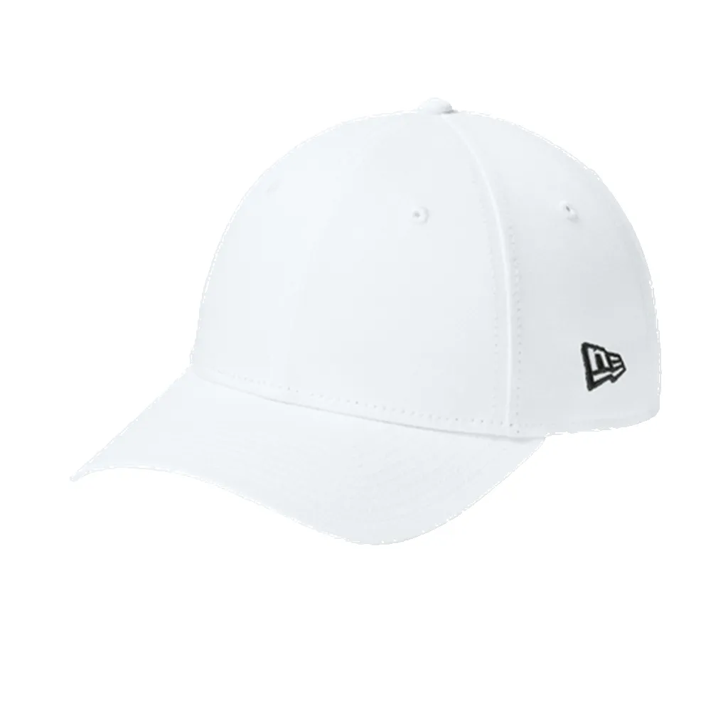 New Era White Adjustable Structured Cap sold by Merchology
