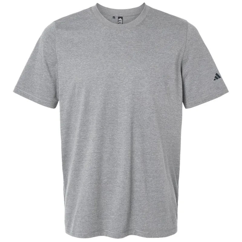 Adidas Men's Medium Grey Heather Blended T-Shirt made by Adidas